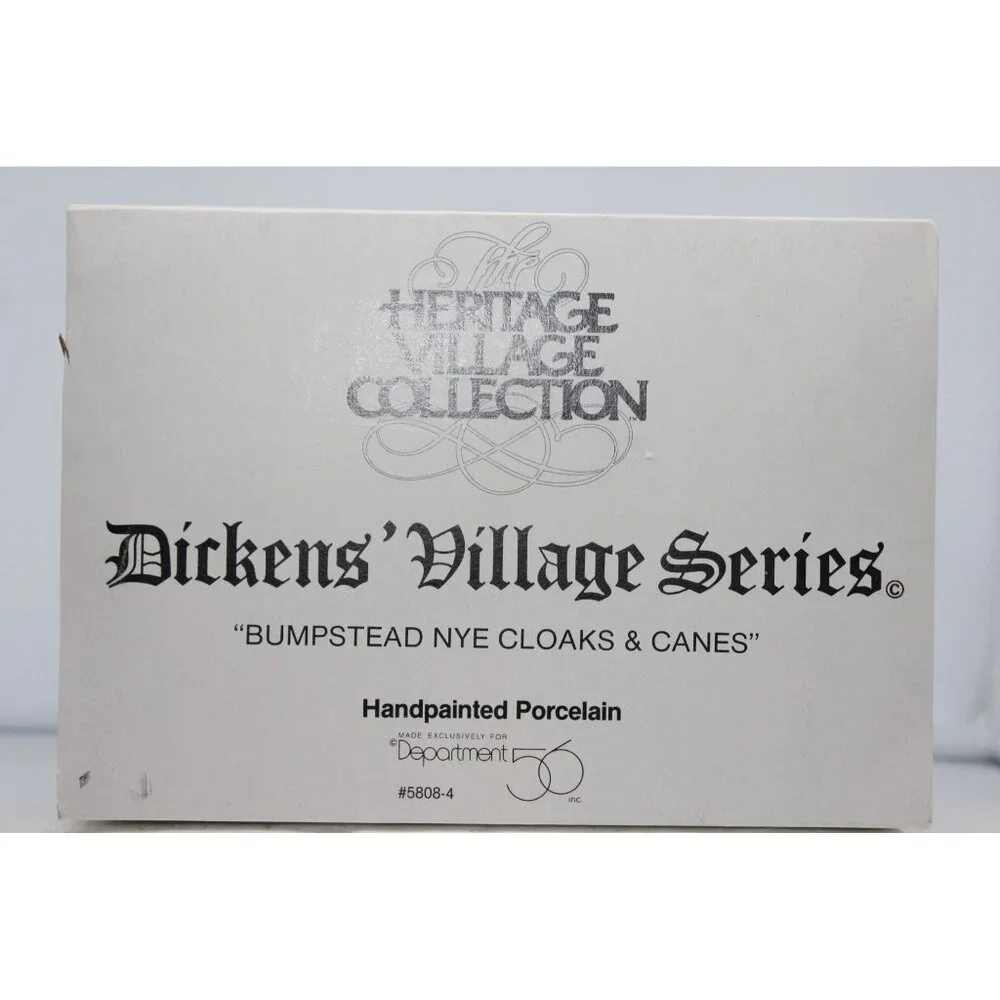 Dept 56 Dickens Village - Bumpstead Nye Cloaks & Canes